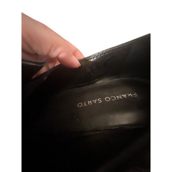 Franco Sarto Womens Black Leather Loafers Slip-On Flats Size 7.5 - Picture 7 of 7